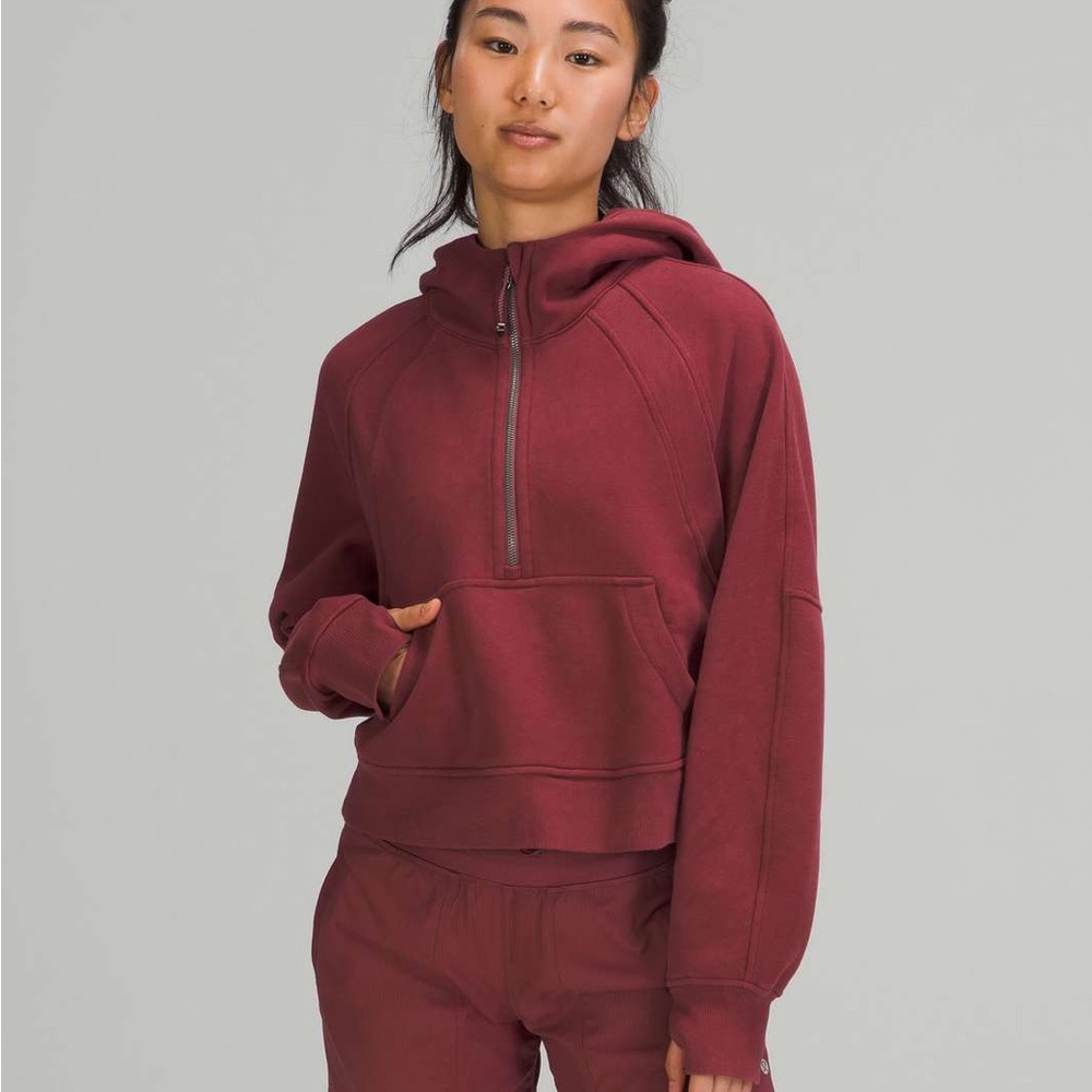 Lululemon LIMITED EDITION 1/4 Zip Scuba Mulled Wine